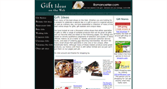 Desktop Screenshot of giftideasontheweb.com